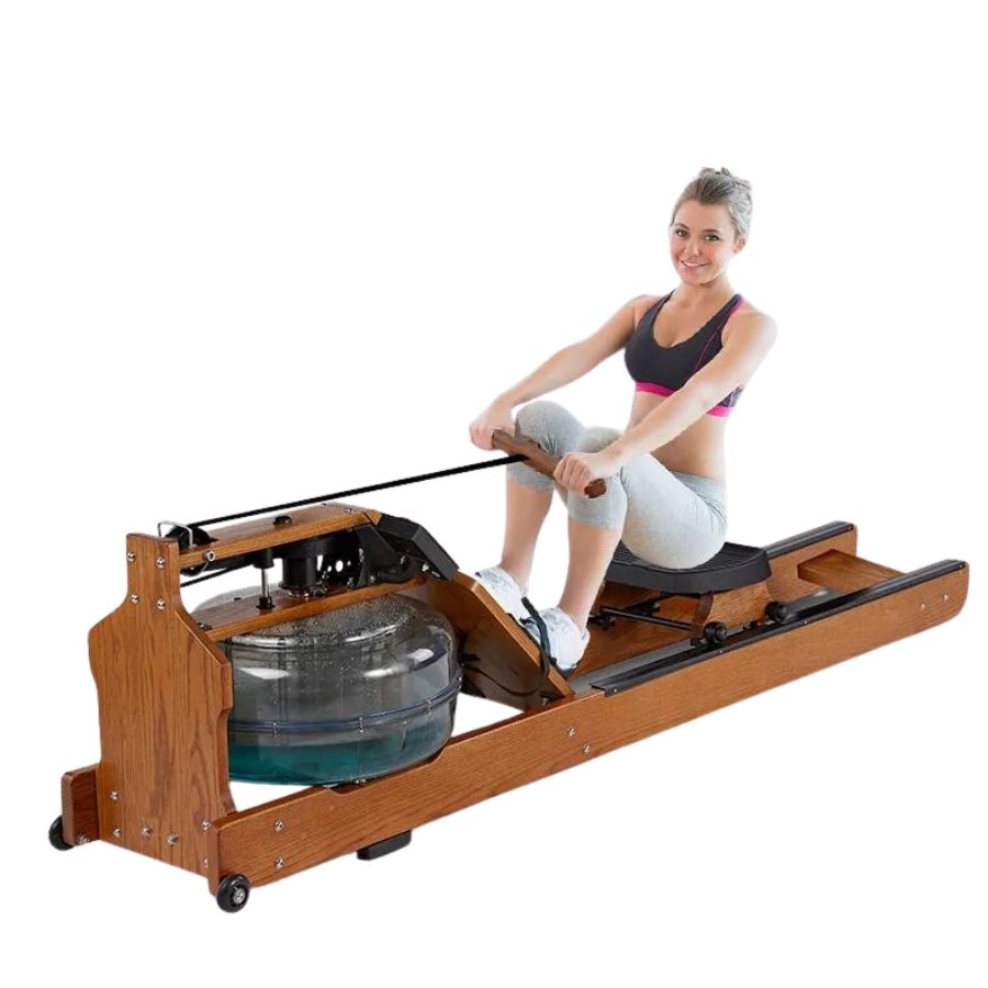 Buy Rameur d'eau en bois SNODE avec Bluetooth, Rameur pliable Résistance à l'eau