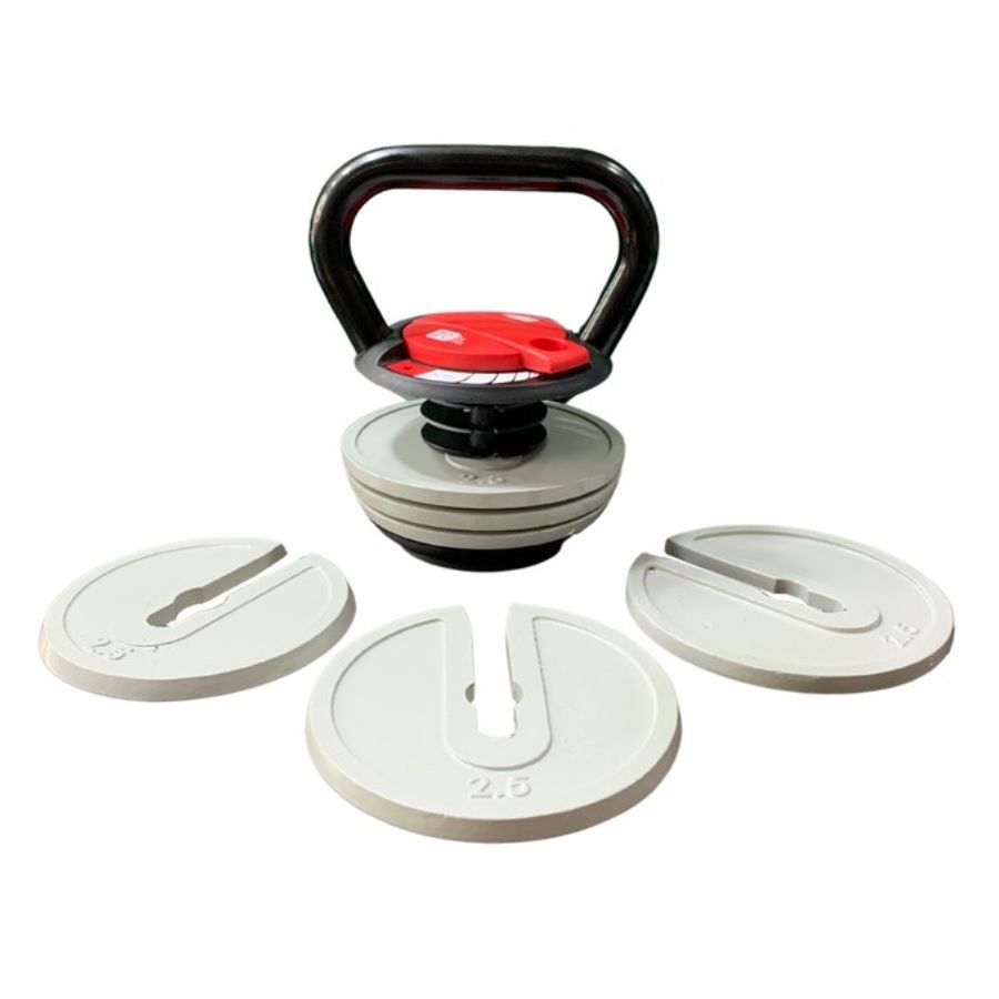 Kettlebell Réglable En Ciment Bleu Sarcelle – Poignée Ergonomique Et Housse Protectrice