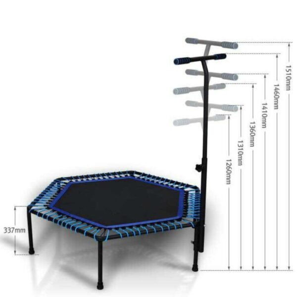 trampoline fitness avec barre reglable