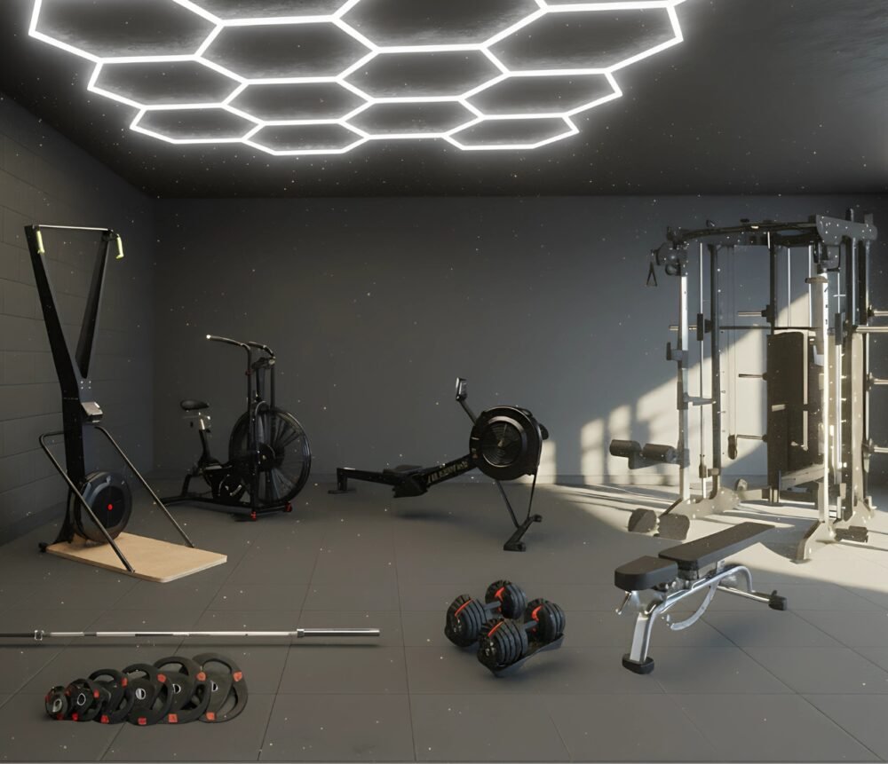salle de sport complète home gym